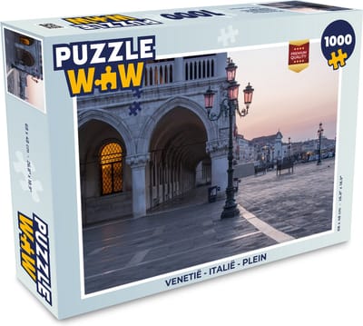 Puzzel Venetië - Italië - Plein - Legpuzzel - Puzzel 1000 stukjes volwassenen