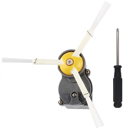Dailygoods- Zijborstelmodule voor iRobot Roomba - Compatibel met 500/600/700/800/900 serie - Inclusief motor - 1 zijborstel met schroef - Optimale reinigingsprestaties - Stofzuigeronderdelen