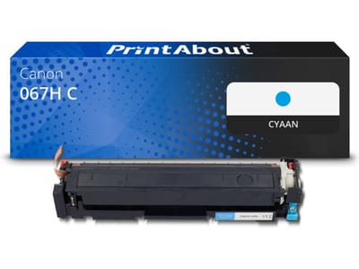 PrintAbout huismerk Toner 067H C Cyaan Hoge capaciteit Geschikt voor Canon
