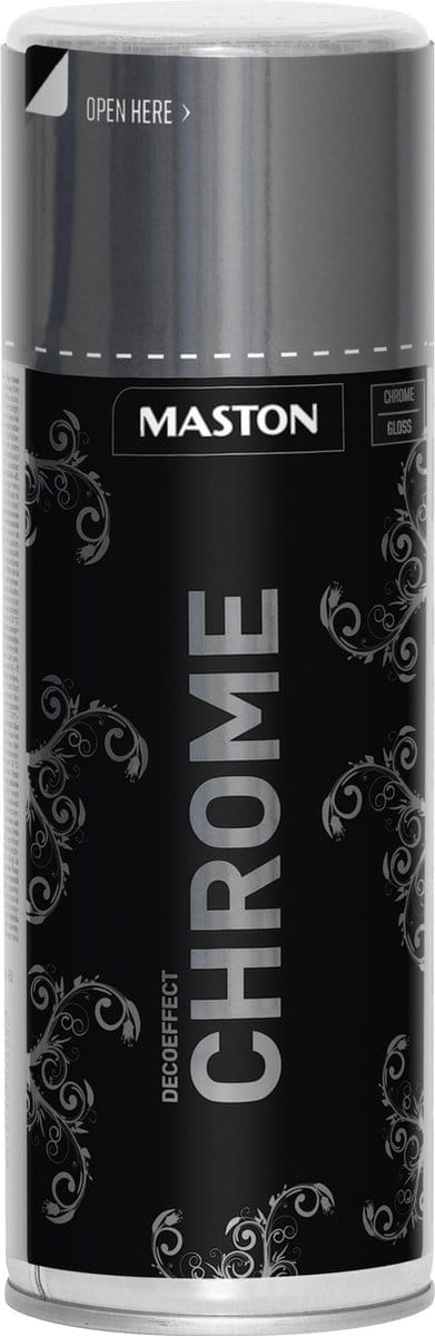 Maston Decoeffect Chrome - chroom - spuitverf - 400 ml - spuitbus verf