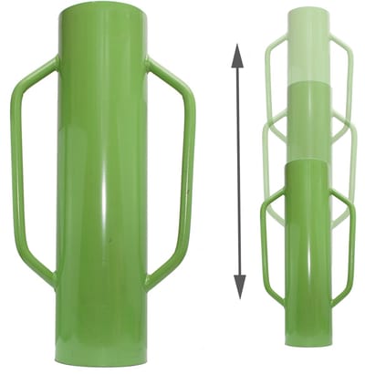 TRUTZHOLM Handheimachine 60cm 18kg - Palenrammer Ø 14.5cm Staal - Handmatige Heimachine Afrasteringspaal Grote Moestuin Bouw