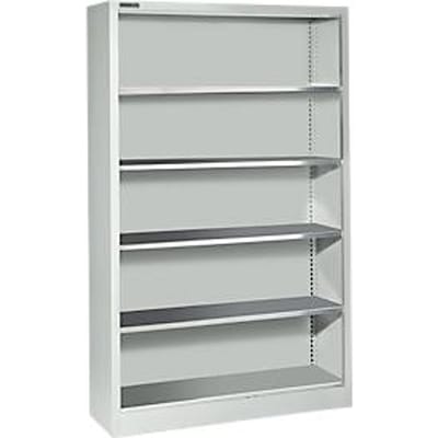 Schäfer Shop Select AS 2412 legbord, met 4 in hoogte verstelbare etages, B 1200 x D 400 x H 1935 mm, plaatstaal, lichtgrijs