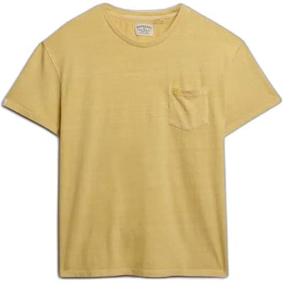 Superdry - Classic Cotton Linen Pocket T-shirt Relaxed Pasvorm - Heren - T-shirts