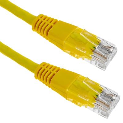 BeMatik - 1 m gele Cat.5e UTP Ethernet-netwerkkabel