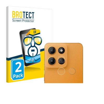 BROTECT - Screenprotector voor Motorola Moto G15 (ALLEEN Camera Lens) - Folie Beschermfolie transparant 2 Stuks