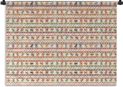 Wandkleed - Wanddoek - Regenboog - Zuid-Amerika - Patronen - 120x90 cm - Wandtapijt