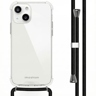 imoshion Hoesje - Geschikt voor Apple iPhone 13 - Backcover met koord - Zwart