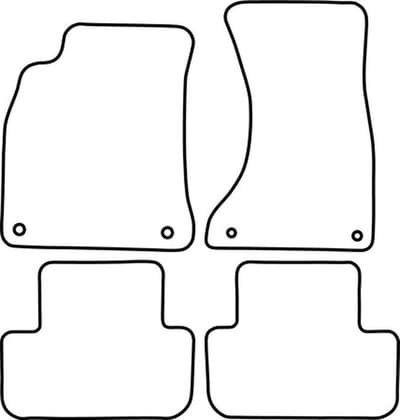 Automatten | Mattenset Audi A4 - 2015 ->