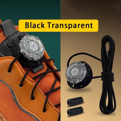 1 Paar Draaibare Gesp Veters Automatische Schoenveters Zonder Strikjes Kinderen Volwassenen Sneakers Dikke Geen Strik Schoenveters Schoenenaccessoires gray
