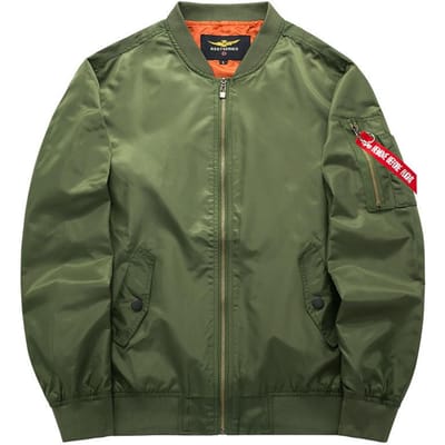 Veste de sport décontractée à col montant pour homme, grande taille, printemps-automne, style pilote, uniforme de baseball 8XL gray