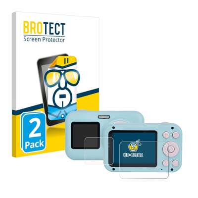 BROTECT - Screenprotector voor Rollei Sportsline Fun - Folie Beschermfolie transparant 2 Stuks