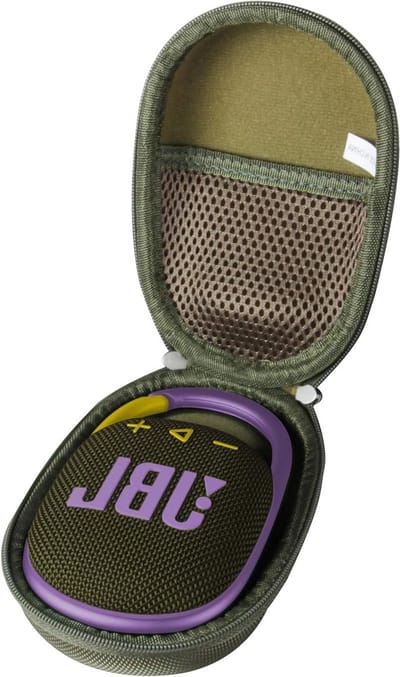 Duurzame Hard Travel Case voor Bluetooth Speaker - Bescherming voor JBL Clip 5 en Clip 4 in Army Green