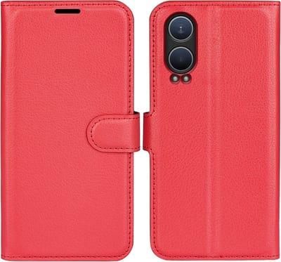Coverup Hoesje - Geschikt voor OnePlus Nord CE4 Lite 5G Hoesje - Coverup Book Case - Rood