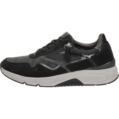 Gabor Rollingsoft Sneakers grijs Suede - Dames