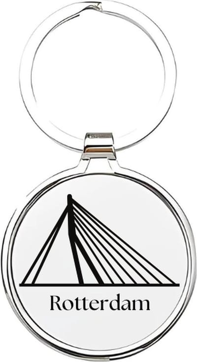 Akyol - rotterdam Sleutelhanger - Rotterdam - rotterdammers - rotterdam sleutelhanger - rotterdam - rotterdammers - rotterdammer - roffa - 010 - cadeau voor een rotterdammer - zuid holland - 4 x 7,5 CM