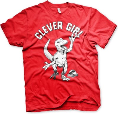 Jurassic Park Clever Girl T-shirt rood