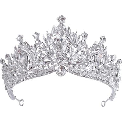 Couronne de mariée Coiffure Robe de mariée principale Mariage haut de gamme Mariage coréen Cérémonie adulte avec studio de maquillage Couronne Accessoires pour cheveux white