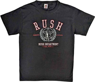 Rush - Department Heren T-shirt - S - Zwart