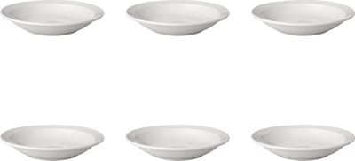 Mammoet - Budgetline - Pastabord - 6 stuks - ø 21,5 cm - Wit - Porselein