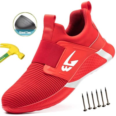 Veiligheidsschoenen Stalen Neus Werkschoenen Heren Anti-Perforatie Beschermende Werklaarzen Onverwoestbare Schoenen Lichtgewicht Ademende Sneaker 42