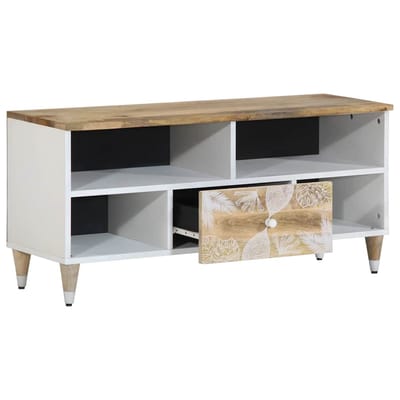 vidaXL - Tv-meubel - 100x33,5x46 - cm - massief - mangohout