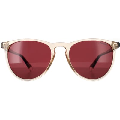 Polaroid PLD 4152/S 10A 0I transparant beige en havana rood gepolariseerde zonnebril