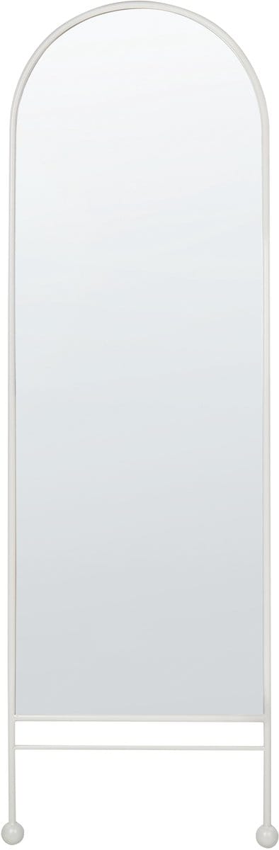JARNAGES - Wandspiegel - Wit - 45 x 145 cm - Ijzer