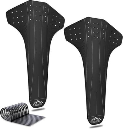 Mudguard voor Mountainbike en Racefiets - Achter- en Voorkant Spatbord, Geschikt voor 27.5-29 Inch Fietsen, Inclusief Kabelbinders en Duurzaam PP Plastic