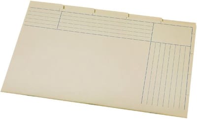 Binnenmap Folio Atlanta met 5 Tabs 180gram