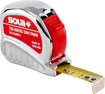 Sola TRI-MATIC TM8 Rolbandmaat - 8 meter x 25 mm – 50023401