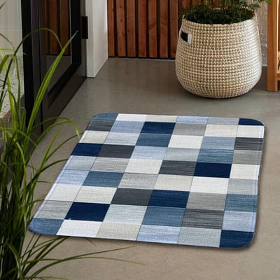 Geprinte Starter Vloermat Belgisch Pool Schrobben Stof verwijderen Entree Keuken Bedzijde Geometrisch Verloop Tapijt Huisdecoratie 50X80CM(1.6X2.6FT