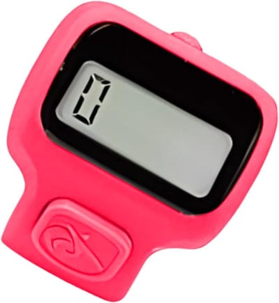 Digitale Vingerteller - Handclicker Breien - Sport Coaching Hobby - Draagbaar Lichtgewicht - 3.5 cm - Rood