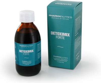 DETOXIMIX FORTE 200 ML Pharmanutrics - Intensieve Detoxkuur - Curcuma Longa - Bupleurum - Mariadistel- Munt/Natuurlijke Detoxkuur