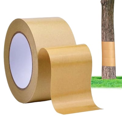 Boombescherming Tape - Plantenbescherming Schorsschild - Rupsen weren - Waterafstotende laag - 50 m x 5 cm - Bruin