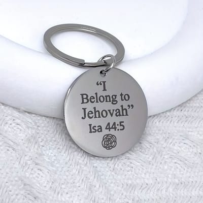 VANDAAG VERZONDEN - Sleutelhanger - Christelijk - Roestvrijstaal - Jehova - Jezus - YHWH/ JHWH