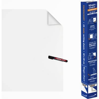 Magic-Chart Legamaster Paperchart folie 60x80cm wit 25 vel