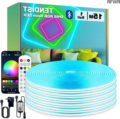RFWR® Flexibele 15 m Neon LED Strip voor Buiten met Bluetooth en App Besturing
