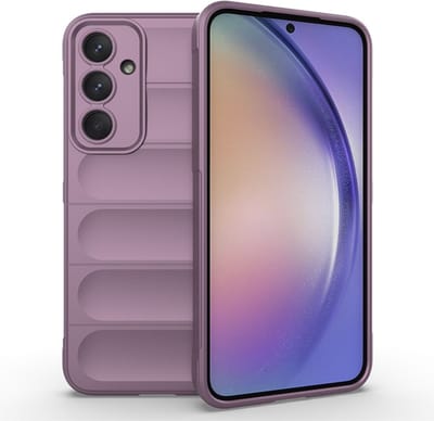 Coverup Hoesje - Geschikt voor Samsung Galaxy A55 Hoesje - Coverup Hands-On Rugged Back Cover - Paars