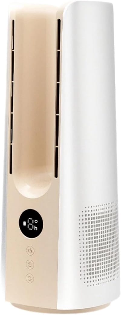 Automatisch oscillerende bladeloze ventilator met luchtbevochtiger – 9 snelheidsstanden, verkoelende nevel en stille borstelloze motor