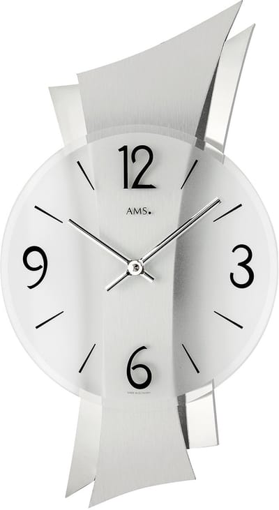 AMS moderne wandklok met quartz-uurwerk