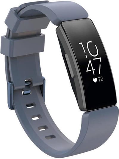 Shop4 - Geschikt voor Fitbit Inspire Bandje - Siliconen Grijs