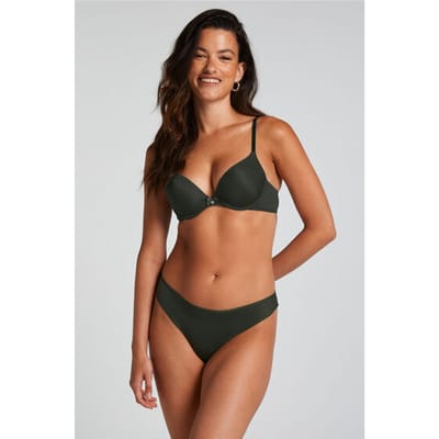 Hunkemöller Dames Lingerie Invisible string Lace Back - Groen - maat XS