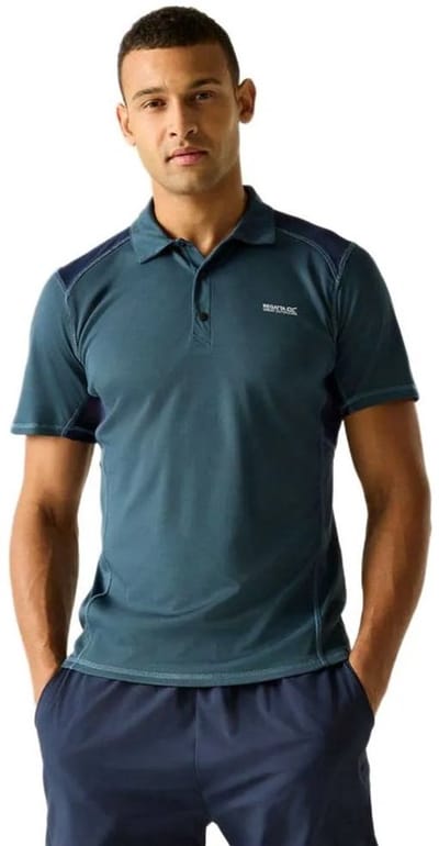 Regatta Virda Korte Mouw Poloshirt Blauw XL Man