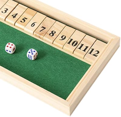 Dobbelspel Houten Spelset - 2 Dobbelstenen - Waterdicht - Groen Vilt - Spel voor Volwassenen - Perfect voor Feesten - Bordspel