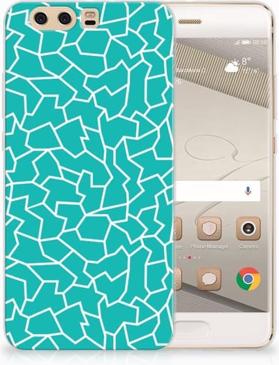 Huawei P10 Plus Hoesje maken Cracks Blue