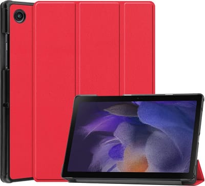 Hoes geschikt voor Samsung Galaxy Tab A8 – Samsung tab A8 (2021 / 2022) Trifold tablet hoes - Rood