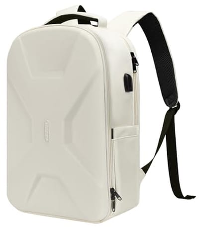 Laptoprugzak met USB-oplaadpoort voor 15,6 inch laptop, waterdichte hardshell tas, anti-diefstal dagrugzak, ideaal voor reizen en zaken