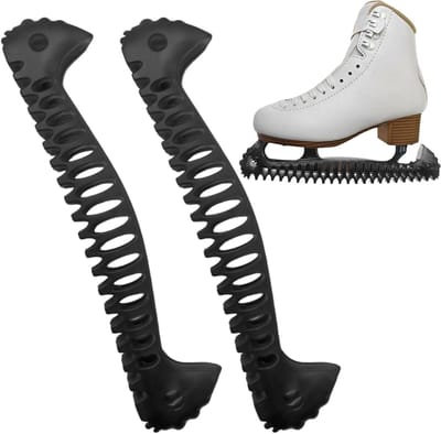 Schaatsbeschermers - IJsschaats Hoesjes - Schaatsen Beschermen - Universele Pasvorm - 35 cm - Zwart