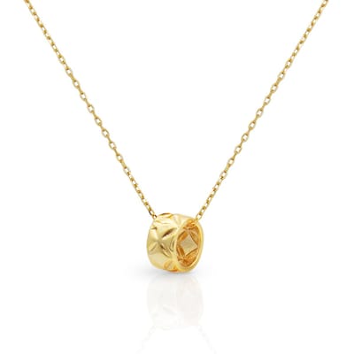 Schitterende 18K Gold Plated Zilveren Halsketting