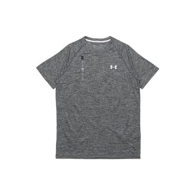 T-shirt de sport à manches courtes et col rond Under Armour à séchage rapide et respirant pour homme - Hauts gris 1228539-009 S gray